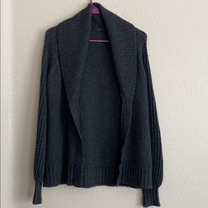 Black Wool Cardigan